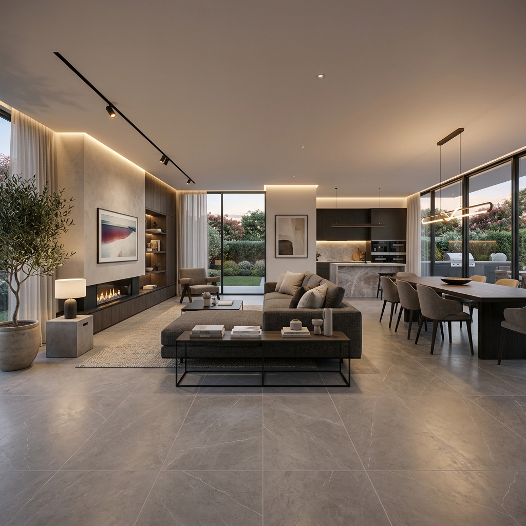 Premium porcelain slab interior
